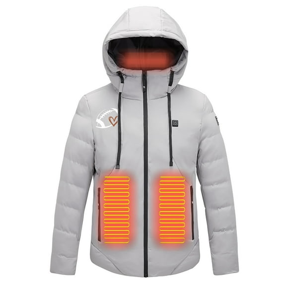 Herrnalise Heated Jacket USB Intelligent Constant Temperature Heated Windproof Plus Size Coat For Men And Women Winter 4 Heated Jacket Coat Windproof Electric Insulated Coat