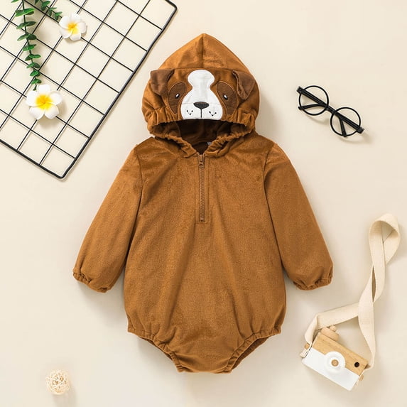 Herrnalise Infant Baby Cute New Baby Romper And Cute Autumn Hooded Jumpsuit clearance under $10 !
