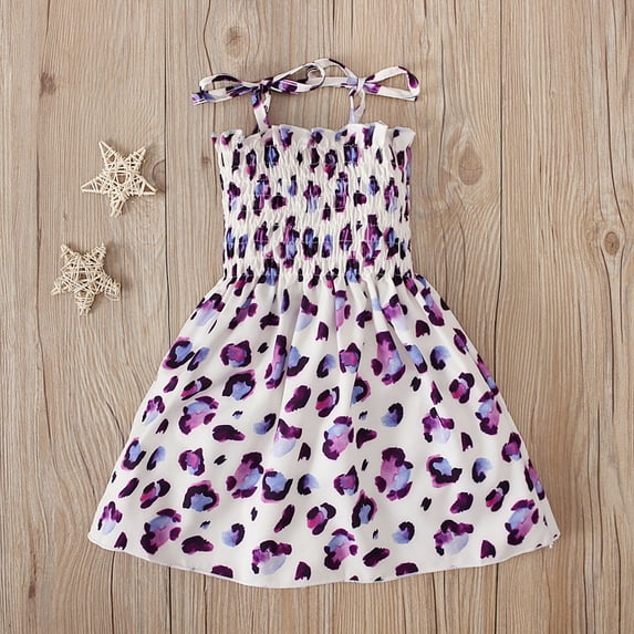 QISIWOLE Kids Baby Girls Dress Beach Dresses Casual Sleeveless Princess Summer Dress,clearance under 10