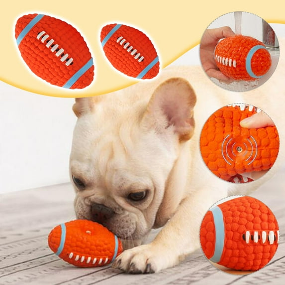 Herrnalise Interactive Dog Toys Ball Suitable for Small and Medium Dogs, Football, Stuffed with Fluffy Squeak Dog Toys, Puppy Dog Plush toys, Dog Birthday Gifts