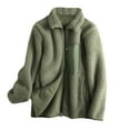 thumbnail image 1 of Herrnalise Jackets For Women Casual Solid Jacket Outdoor Plus Size Windproof Loose Coat Shackets For Women 2024 fall Green,XL, 1 of 5