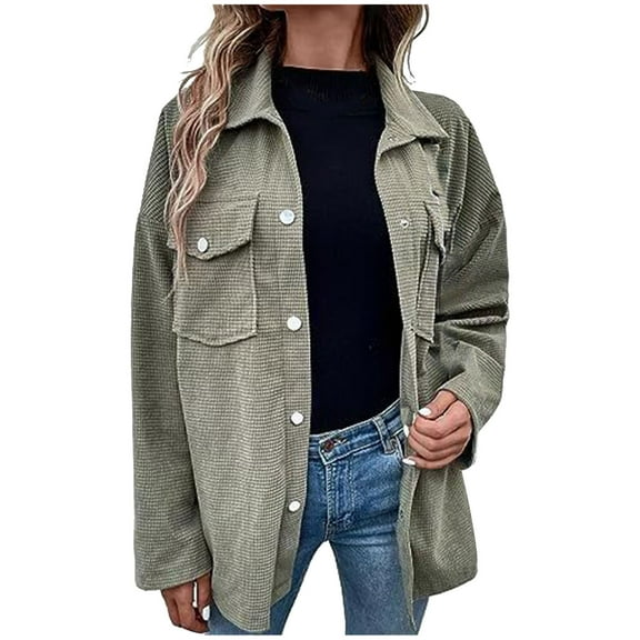 Herrnalise Jackets For Women Fashion Color Cardigan Outwear Suit Hooded Coat Long Sleeve Coat Shackets For Women 2024 fall Gray,S