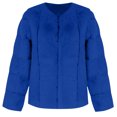 thumbnail image 1 of Herrnalise Jackets For Women Fashion Versatile And Slim Short Round Neck Jacket Long Sleeved Jacket Top Shackets For Women 2024 fall Blue,XXXL, 1 of 7