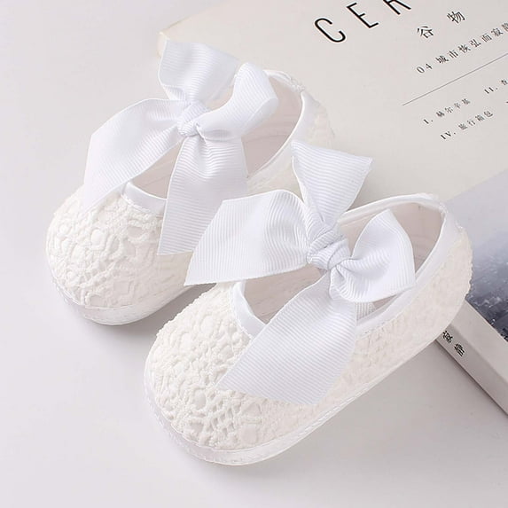 QISIWOLE Toddler Kids Baby Girls Anti-slip Toddler Shoes Soft Sole Princess Shoes clearance under $10 !