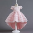 thumbnail image 1 of QISIWOLE Kids Prom Ball Gown Girl Lace Tulle Flower Princess Party Maxi Dress Baby Girl Embroidered Gauze Dress Princess Dress, 1 of 9