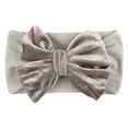thumbnail image 1 of Herrnalise Kids Newborn Girls Baby Solid Velvet Headband Hair Band Bow Accessories Headwear, 1 of 3