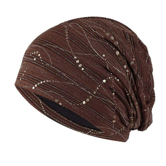 Herrnalise Knitted Hat Women Autumn And Winter Solid Color Turban Hat Piles Of Hats Breathable Hat