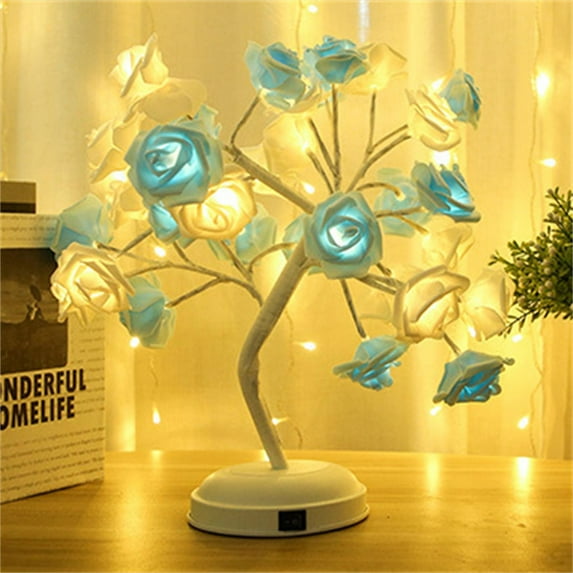 Herrnalise LED Rose Flower Table Lamp, Home Party Wedding Bedroom Decoration, LED Table Lights For Christmas Gifts Halloween Gifts Birthday Gifts