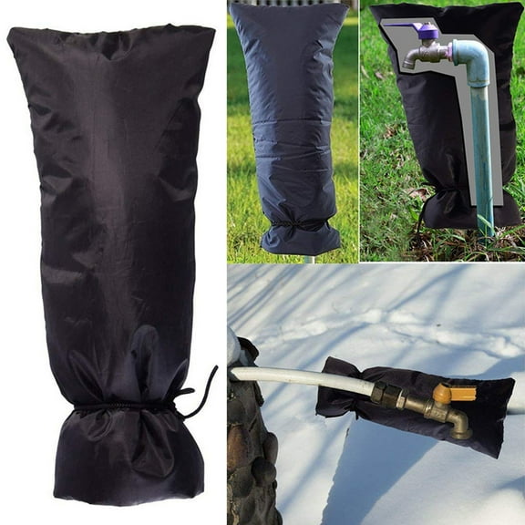 Herrnalise Large Outdoor Faucet Covers for Winter Freeze Protection,Outdoor Winter Faucet Protector,Reusable Thickened Waterproof Faucet Insulation Cover for Outdoor Garden Hose Tap - 7.1'H x 5.9'W