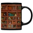 thumbnail image 1 of Herrnalise Library Bookshelf Mugs for Readers - Librarian Club Cup Bookish Items Bookworm Coffee Mug Gifts for Book Lovers- Library Bookshelf Mug for Cat and Book Lover Black 11oz, 1 of 7