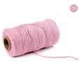 thumbnail image 1 of Herrnalise Macrame Cotton Cord,2mm x100 Yards Macrame Cords Colored Cotton Macrame Rope Craft Cord for DIY Crafts Knitting Plant Hangers Christmas Wedding Decor(Pink), 1 of 9