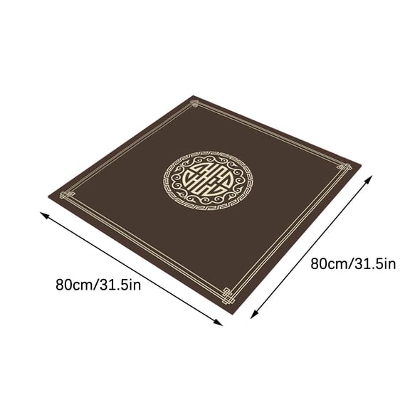 Herrnalise Mahjong Mat,32"×32" Anti Slip and Noise Reduction Mahjongg Table Mat,Wear-Resistant Mahjong Accessories Tablecloth for Mahjong Tile Game Poker Game and Domino Game