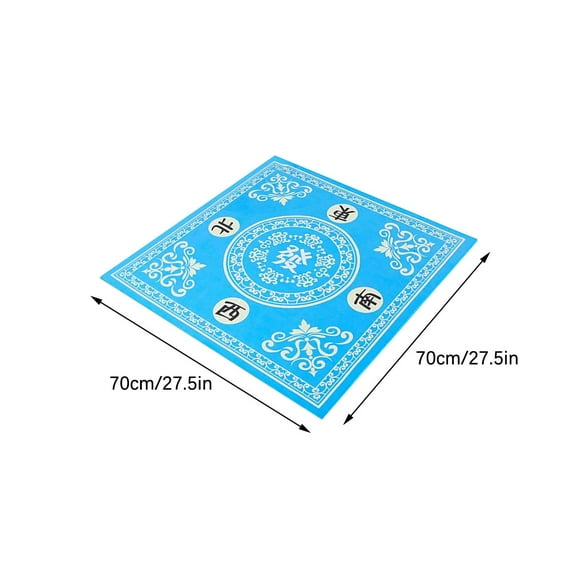 Herrnalise Mahjong Table Mat,28"x28" Anti-Slip Thickened Mahjong Table Cover,Noise Reduction Mahjong Mat,Soft & Wear-Resistant Mahjong Accessories Tablecloth for Poker Card Board & Tile Games