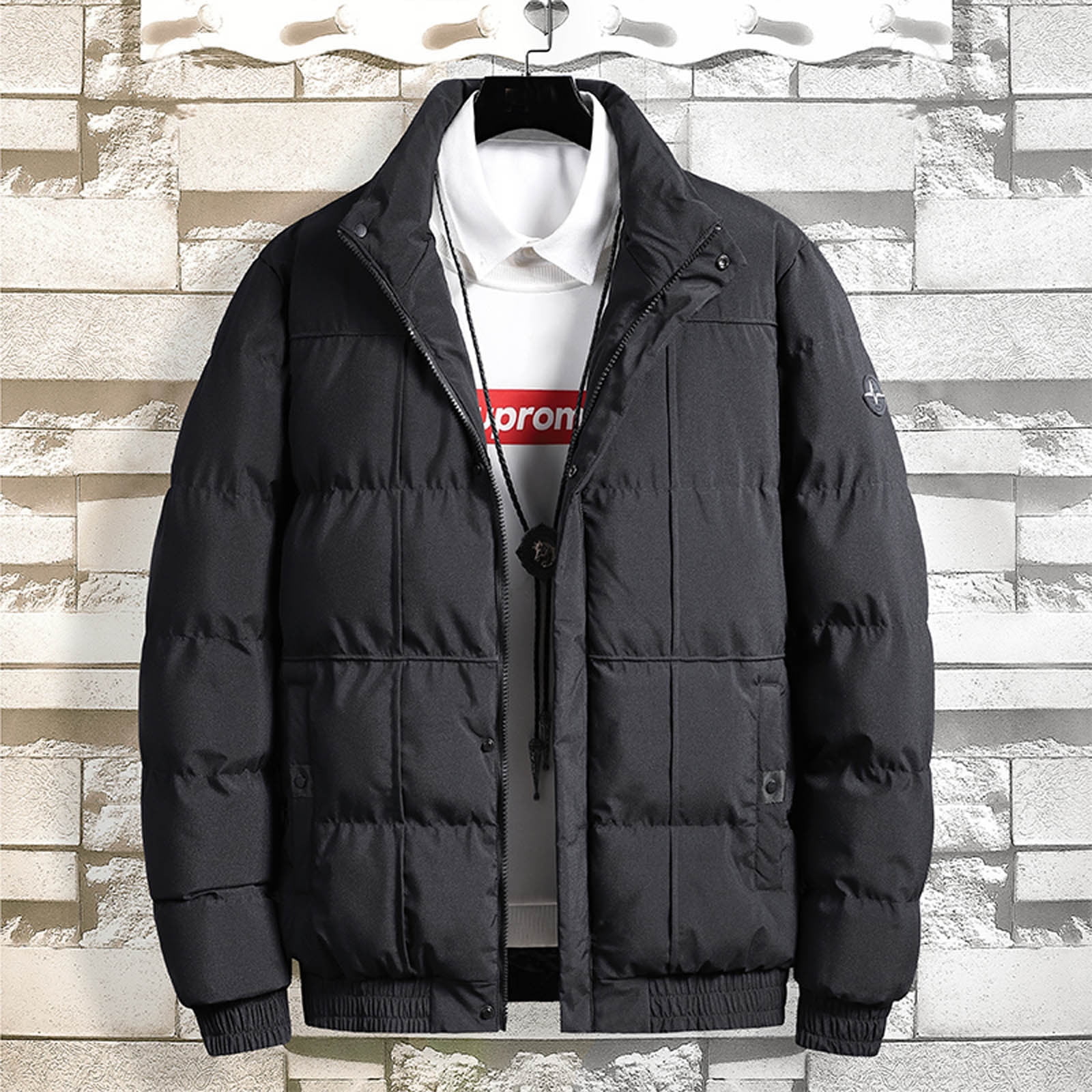 Herrnalise Man's WaterResistant Puffer Jacket Lightweight Long