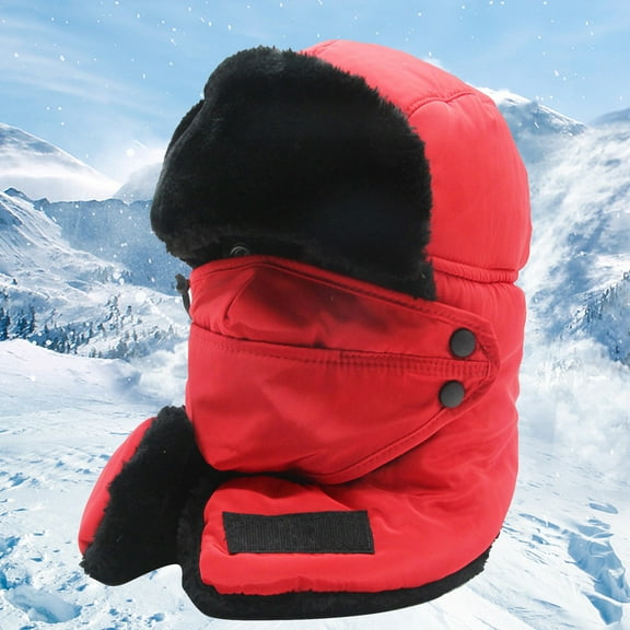 Herrnalise Men And Women Thunderheads Hat Thickened Ear Protection Face Protection Cap