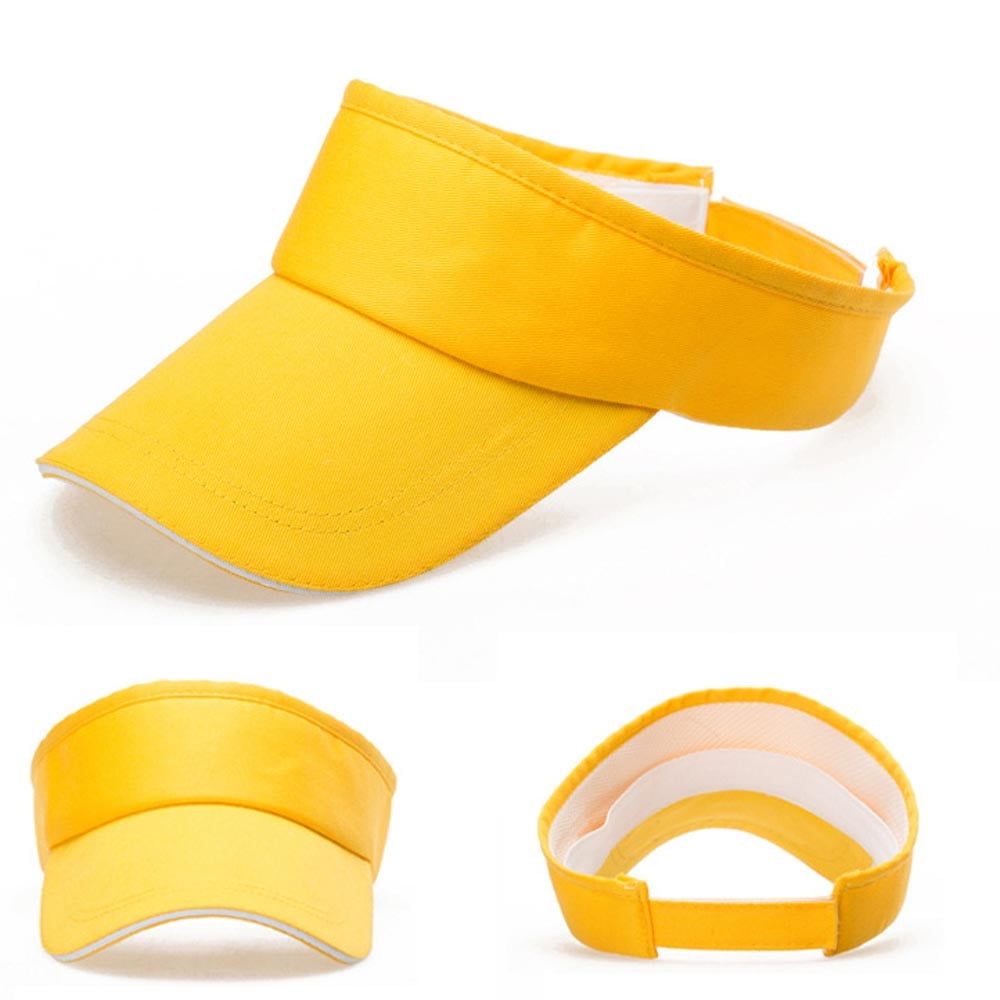 Herrnalise Men Women Summer Visor Sun Plain Hat Cap YE