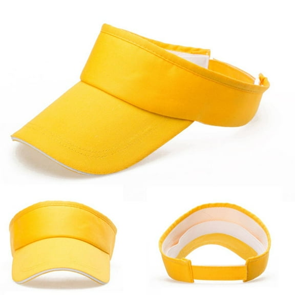 Herrnalise Men Women Summer Visor Sun Plain Hat Cap YE