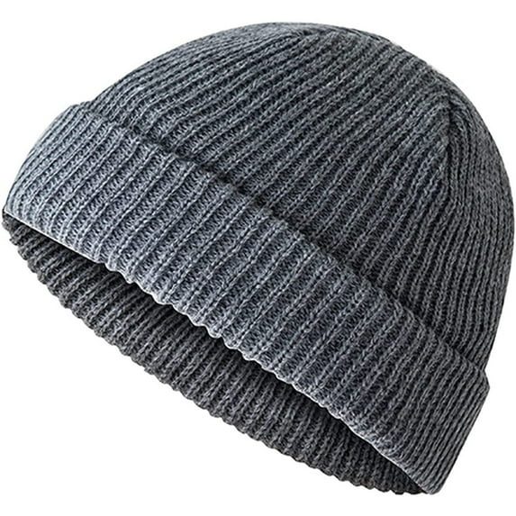 Herrnalise Men's And Women's Autumn And Winter Couples Retro Dome Warm Toe Cap Knitted Hat
