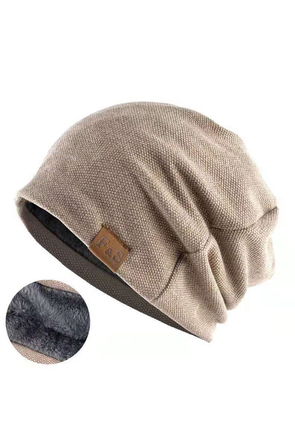 Men's And Women's Fashionable Windproof Plush Warm Bun Pile Cap