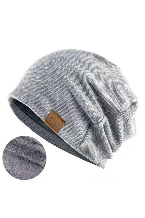 Men's And Women's Fashionable Windproof Plush Warm Bun Pile Cap