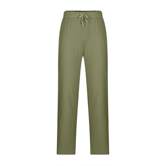 Herrnalise Men's Casual Cargo Pants Hiking Pants Workout Joggers Sweatpants for Men For Green,S