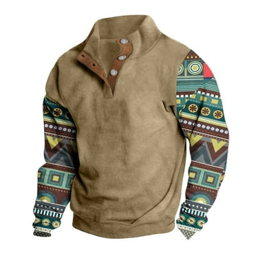 Herrnalise Men's Henley Pullover Sweatshirts Long Sleeve Shirts Casual Thermal Loose Fit Button Up Pullovers Valentines Day Gifts For Him