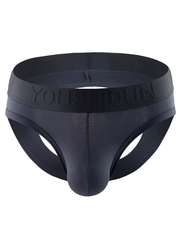 Men's Jockstrap Underwear Men Casual Solid Hollow-carved Design Sexy Breathable Low Waist Underwear Pants Sexy Underwear Set For Men For Gray,3XL