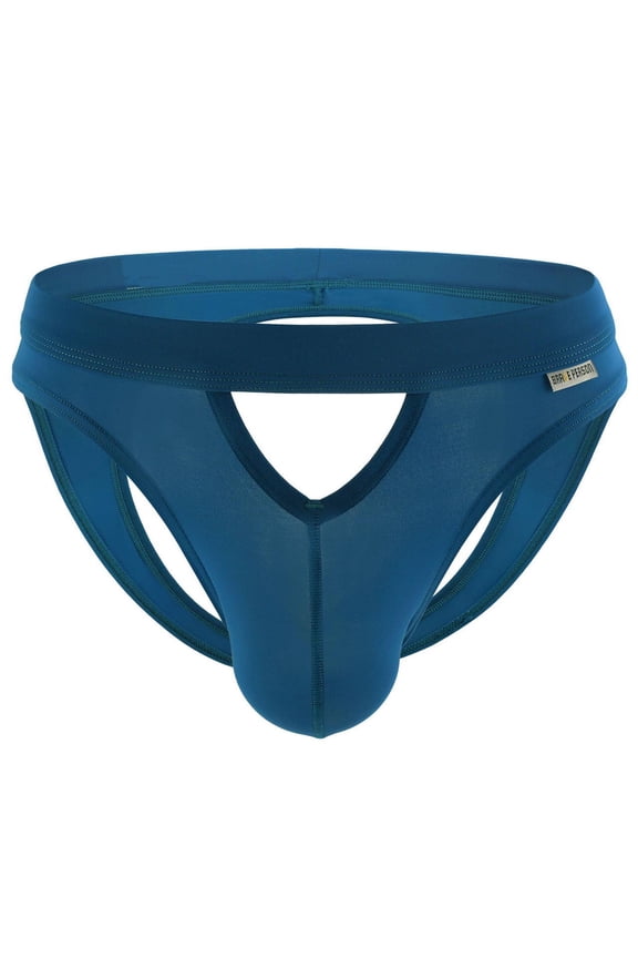 Men's Jockstrap Underwear Men Casual Solid Hollow-carved Design Sexy Breathable Low Waist Underwear Pants Sexy Underwear Set For Men For Navy,M