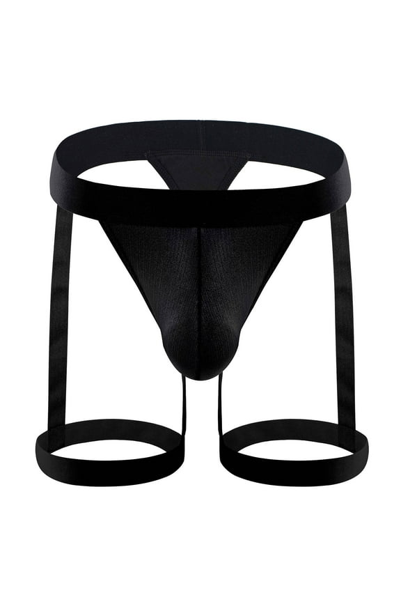 Men's Jockstrap Underwear Men Casual Solid Sexy Breathable Low Waist Thong Underwear Briefs Pants Sexy Underwear Set For Men For Black,M