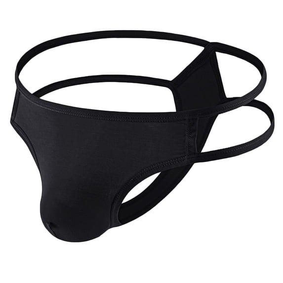 Herrnalise Men's Jockstrap Underwear Men Casual Solid Sexy Breathable Low Waist Thong Underwear Briefs Pants Sexy Underwear Set For Men For Black,XL
