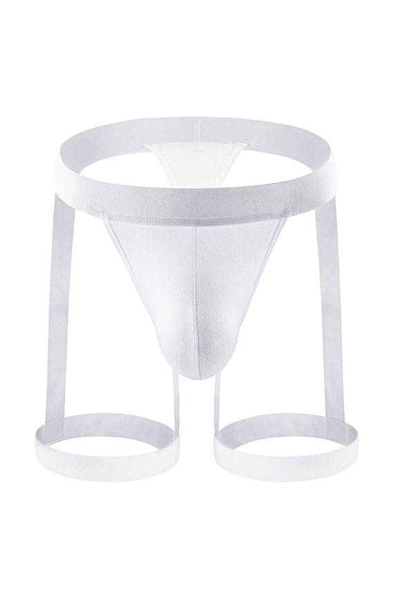 Men's Jockstrap Underwear Men Casual Solid Sexy Breathable Low Waist Thong Underwear Briefs Pants Sexy Underwear Set For Men For White,3XL