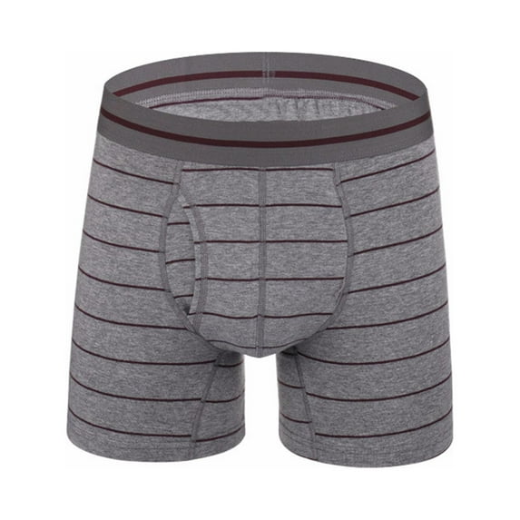 Herrnalise Men's Jockstrap Underwear Striped Underwear With Side Opening And Sexy Boxer Shorts Briefs Pants Sexy Underwear Set For Men For Gray,2XL