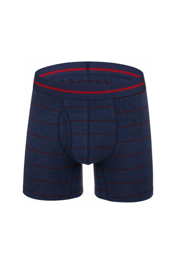 Men's Jockstrap Underwear Striped Underwear With Side Opening And Sexy Boxer Shorts Briefs Pants Sexy Underwear Set For Men For Red,M