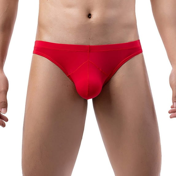 Holloyiver Men's Jockstrap Underwear Summer Briefs Sexy, Breathable, And Fashionable Underwear Sexy Underwear Set For Men For Red,M