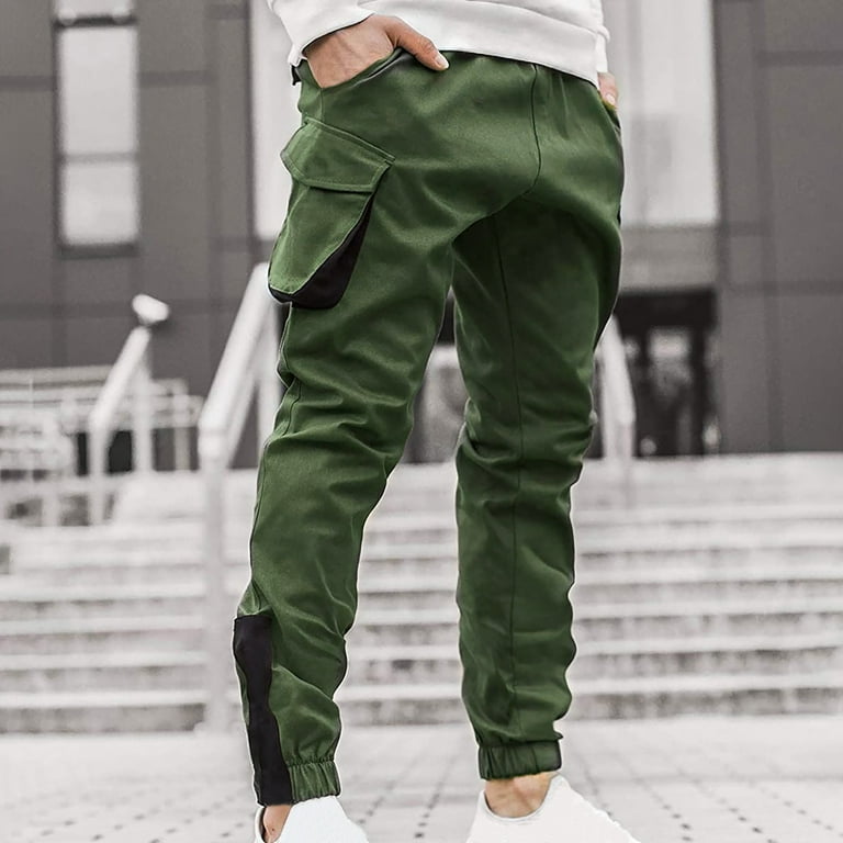 Denim Green Pants Style Men Men's Olive Green Regular Fit Washed
