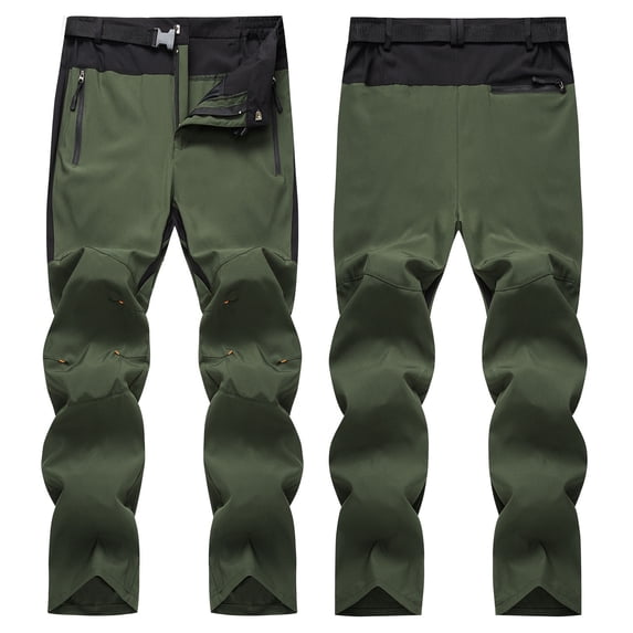 Herrnalise Men's Joggers Cargo Pants Color Coded Sprint Pants Summer Stretch Breathable Outdoor Sports Hiking Pants Long Pants Trousers Ripped Denim Pants for Men For Army Green,2XL