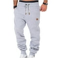 thumbnail image 1 of Holloyiver Men's Joggers Cargo Pants Fashion Joggers Sports Pants - Cotton Pants Sweatpants Trousers Long Pants Ripped Denim Pants for Men For Gray,2XL, 1 of 7