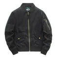 thumbnail image 1 of Herrnalise Men's Lapel Collar Corduroy Jacket Fashion And Winter Loose Casual CorduroyRetro Jacket Black, 1 of 2