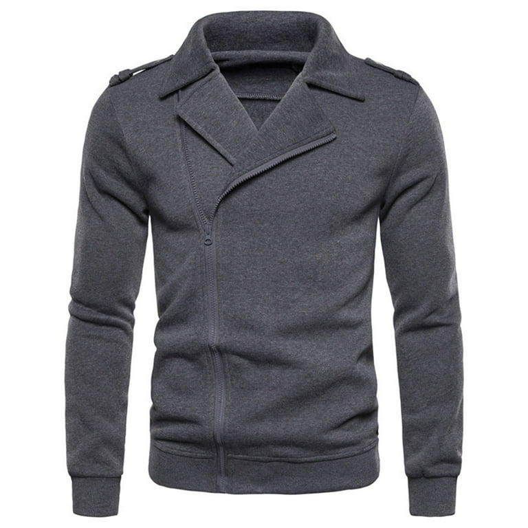 Casual Pure Color Zipper Long Sleeve Jacket Casual Pure Color Zipper Long Sleeve Jacket
