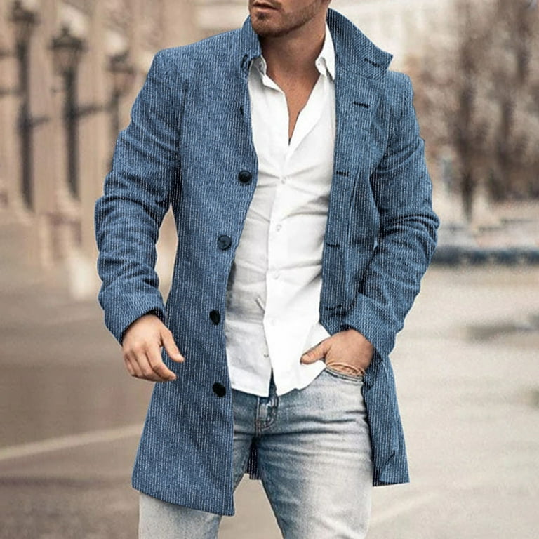 Fashion Solid Color Long Wool Coat Fashion Solid Color Long Wool Coat