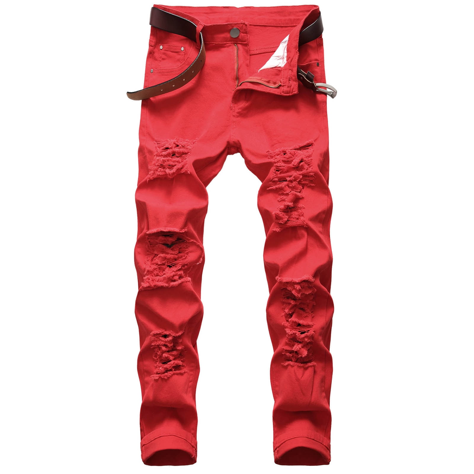 Herrnalise Men's Ripped Skinny Stretch Distressed Destroyed