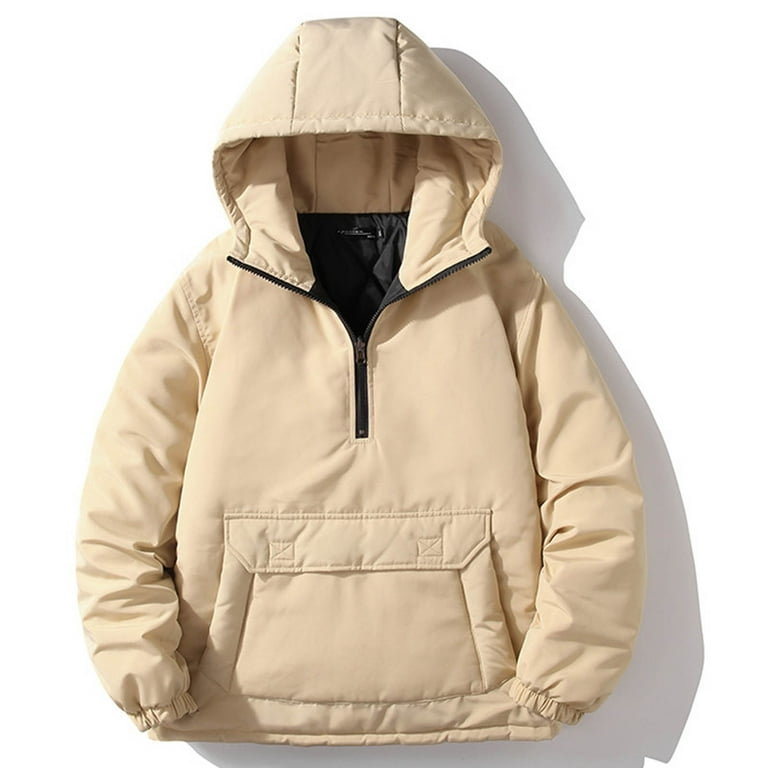 Herrnalise Men s Spring Fall Casual Windbreaker Jacket Cargo New Men s Multi zipper Cotton Jacket Hooded Charge Jackett Man Sleeveless Hooded Casual