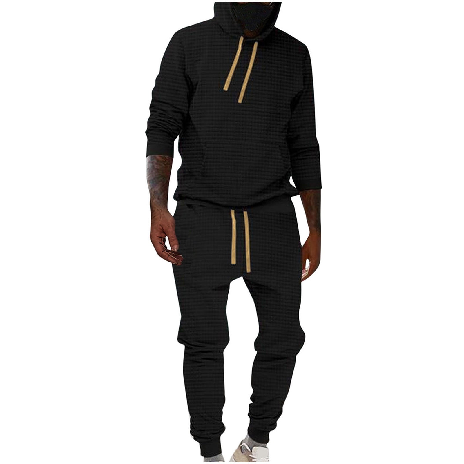 Gym Outfit For Men Herrnalise Men's Sweatsuits Sets Piece