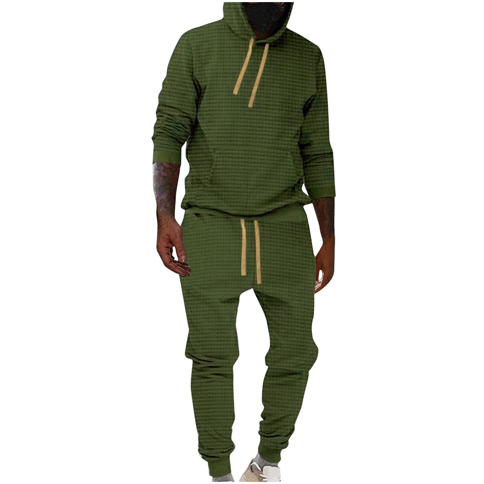 Herrnalise Men's Sweatsuits Sets 2 Piece Outfits Hooded Athletic