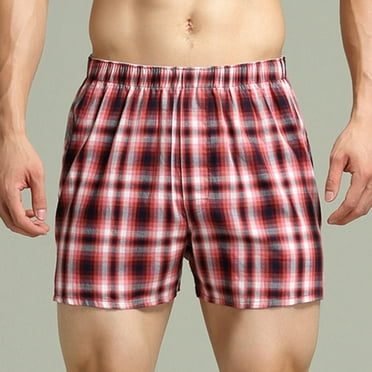 Herrnalise Men’s boxer briefs Underwear Men Casual Fashion Patchwork Plaid Shorts And Leggings Boxers Briefs Underwear