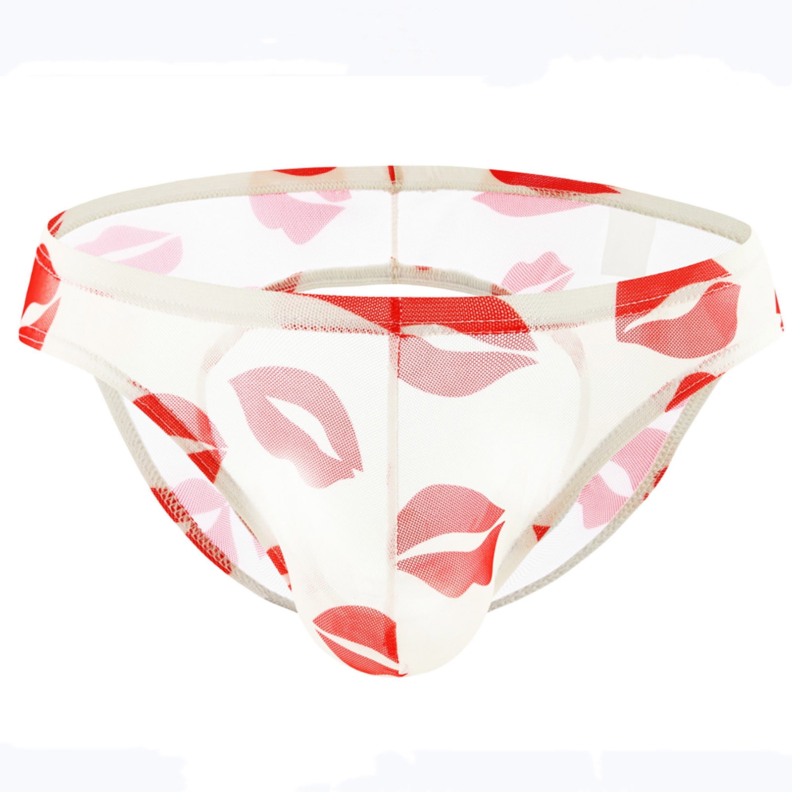 Herrnalise Men’s boxer briefs Underwear Red Lip Briefs Lovers Empty