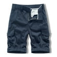 thumbnail image 1 of Herrnalise Mens Work Shorts 9" Work Pants for Mens Portable Phone Charge Shorts Multi Pokets Cargo Shorts Comfy Cotton blend Shorts Dark Blue, 1 of 3