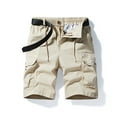 thumbnail image 1 of Herrnalise Mens Work Shorts 9" Work Pants for Mens Portable Phone Charge Shorts Multi Pokets Cargo Shorts Comfy Cotton blend Shorts Khaki, 1 of 7