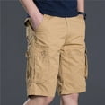thumbnail image 1 of Herrnalise Mens Work Shorts 9" Work Pants for Mens Portable Phone Charge Shorts Multi Pokets Cargo Shorts Comfy Cotton blend Shorts Khaki, 1 of 8