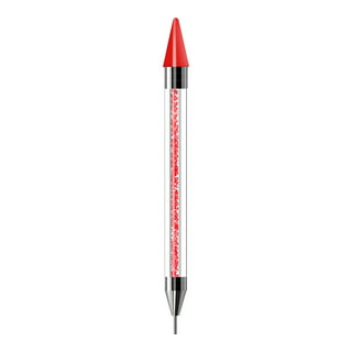 5pcs Wax Pencil For Rhinestones,Self Adhesive Resin Rhinestone Picker  Pencil Nail Art Gem Crystal Pick Up Tool Rhinestone Pickup Pen Long Wax  Pencil